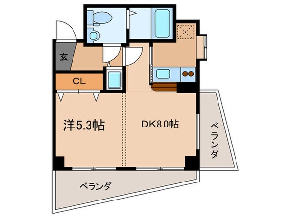 レジディア天神橋の物件間取画像